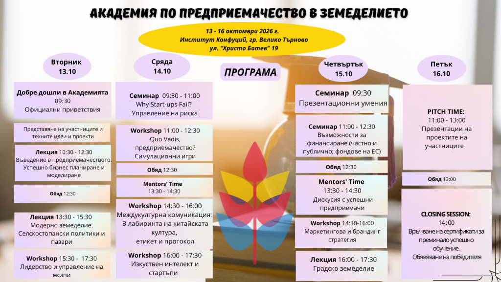 Академия по предприемачество в земеделието в гр. Велико Търново
